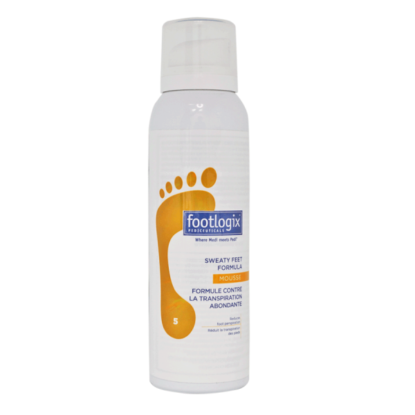 Footlogix Sweaty Feet Formula (5) - Pěna pro potivé nohy, 125 ml